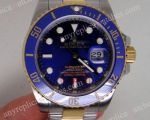 Copy Gold Rolex Submariner Blue Face Two Tone  Watch 40mm Automatic